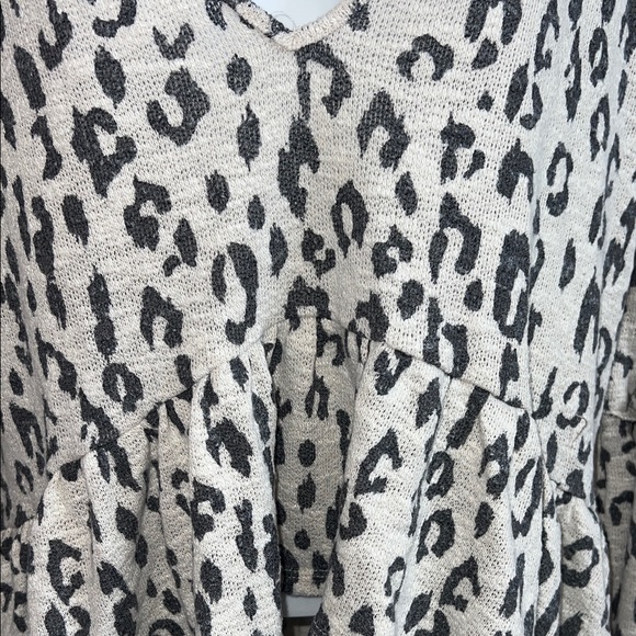 Altar'd State Leopard Print Ruffle Blouse - Picture 4 of 4